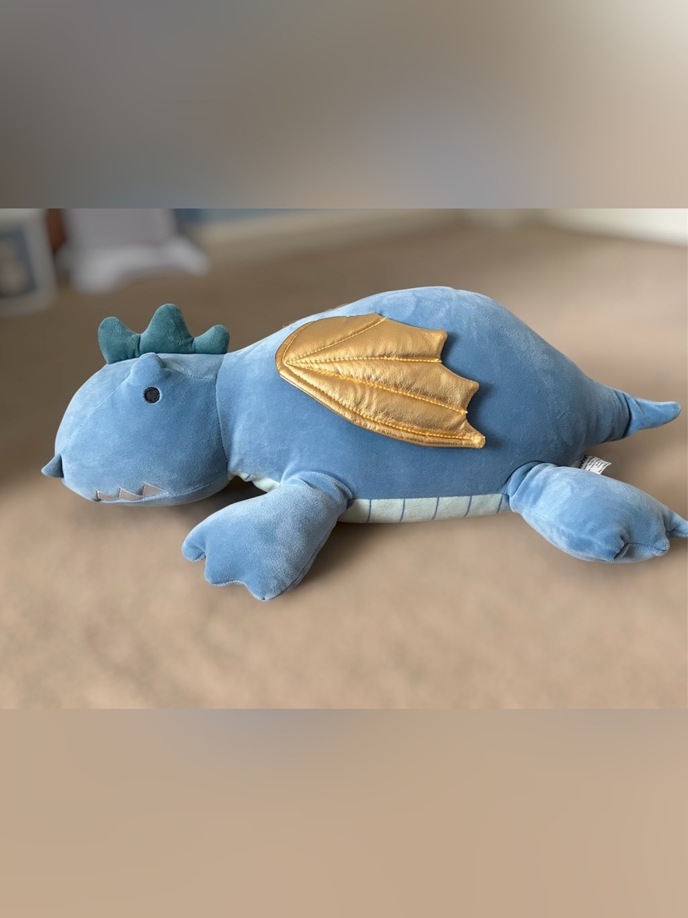Pillowfort Weighted Blue Dragon Plush Throw Pillow. NWOT! Brand new condition!!!